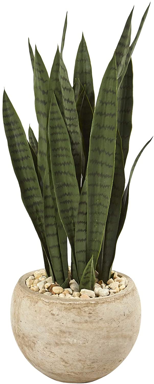 32" Artificial Plant Sand Colored Planter