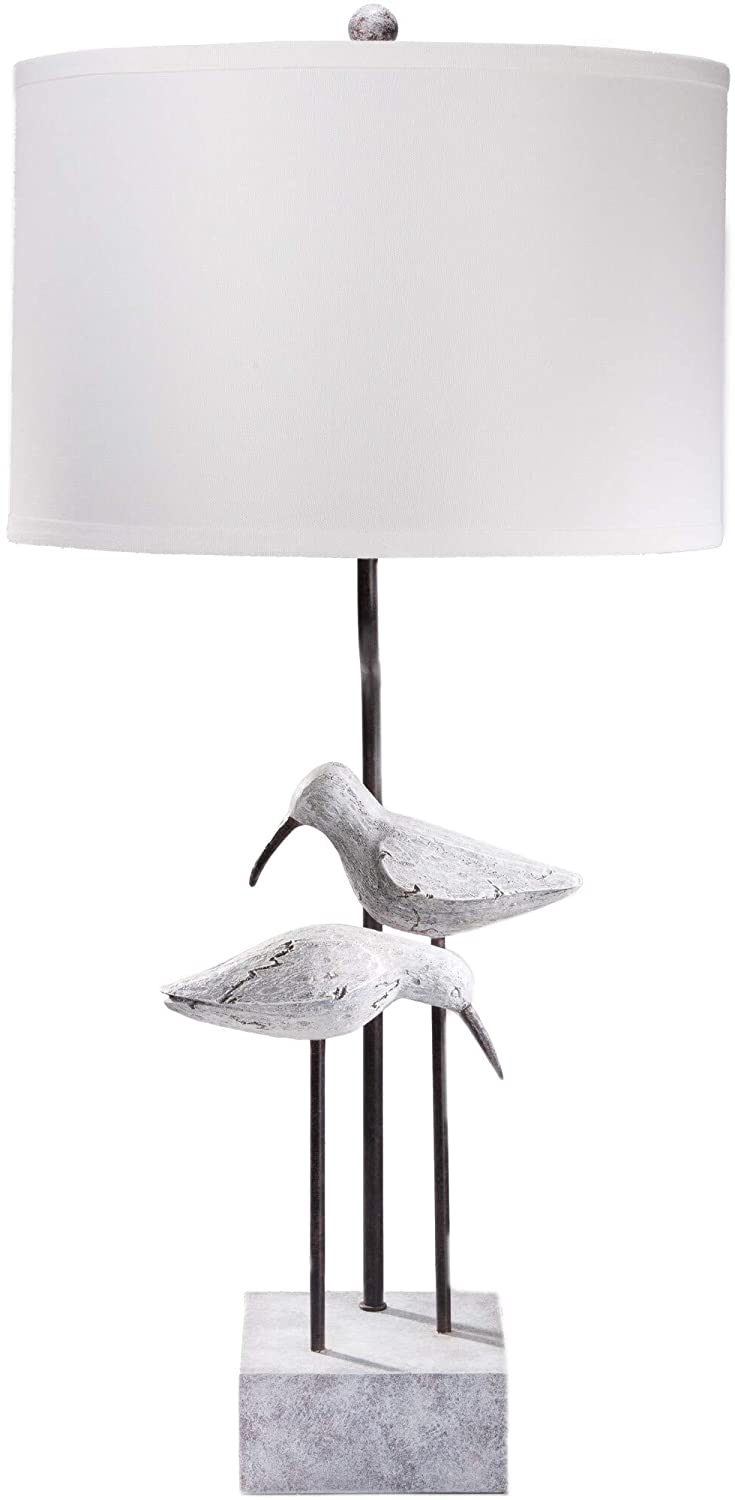 MISC Contemporary Table Lamp Grey White Farmhouse