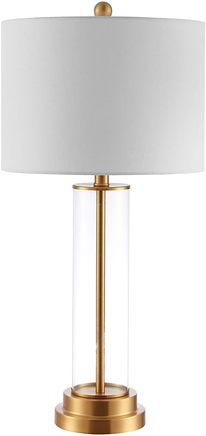Lighting 26 inch Glass Table Lamp 14" X 26" Clear Modern Contemporary Traditional Gold Bulbs Included - Diamond Home USA