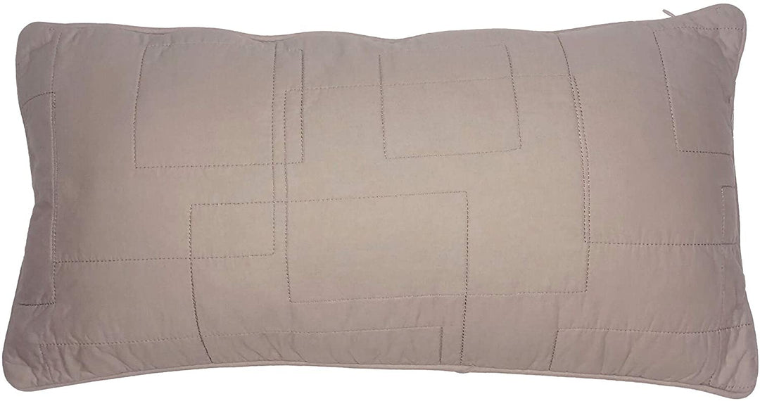 Mountain Rectangle Decorative Pillow Grey Patchwork Farmhouse Cotton Removable Cover - Diamond Home USA