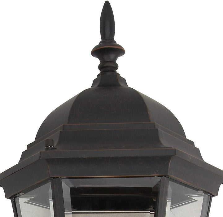 1 Light Outdoor Wall Lantern Oil Rubbed Bronze Traditional Dimmable