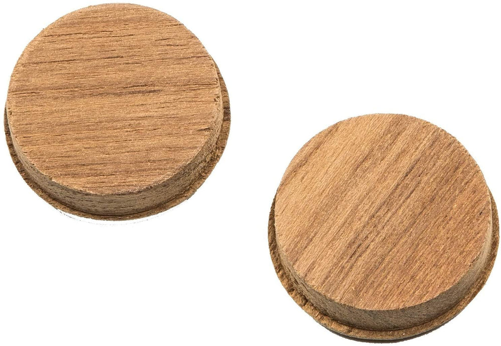 Teak Round Pull Brown Traditional Wood Natural Finish - Diamond Home USA