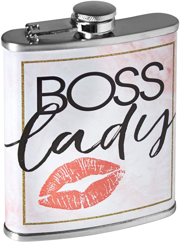 Boss Lady Stainless Steel 8 Oz Flask