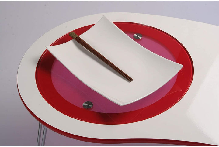 Serving Plate (Set 2) White Solid Modern Contemporary