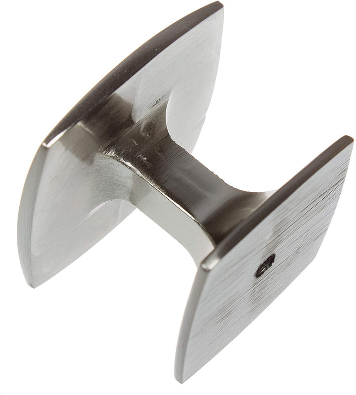 5 Pack 1 1/2 Satin Nickel Rounded Square Cabinet Knobs Industrial Zinc Finish - Diamond Home USA