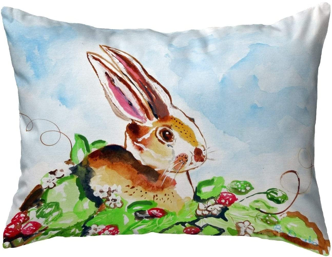 Rabbit Right No Cord Pillow 16x20 Color Graphic Cabin