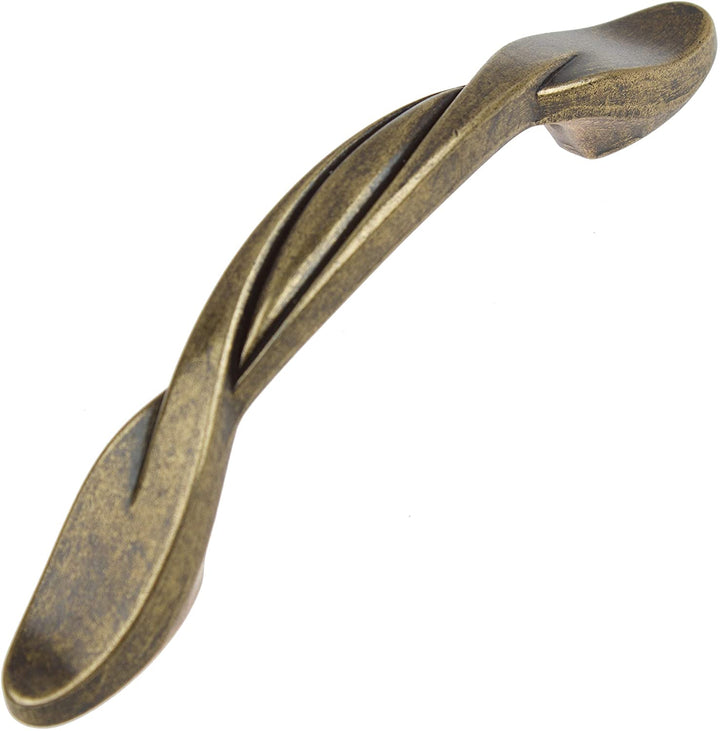 5 Pack 3 Center Antique Twisted Cabinet Pulls Industrial