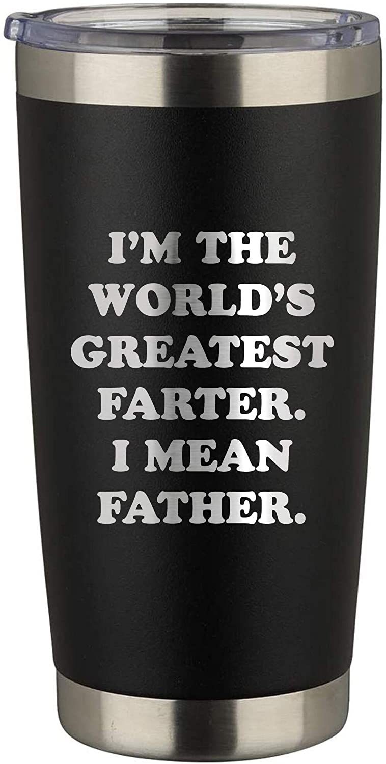World's Greatest I Mean Father Engraved 20 Oz Stainless