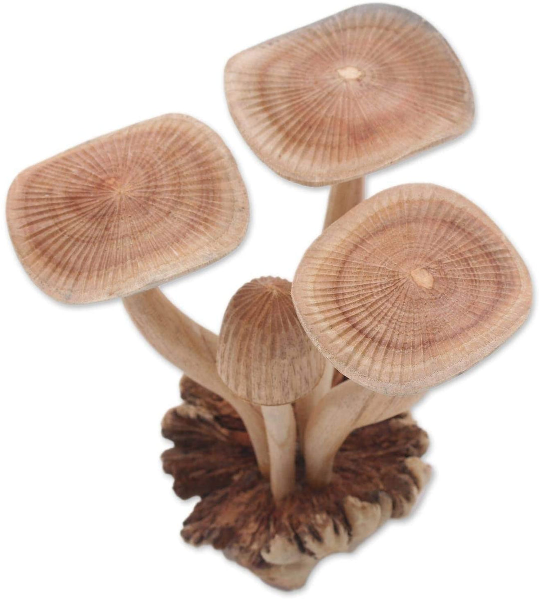 Handmade Mushroom Wood Sculpture (Indonesia)