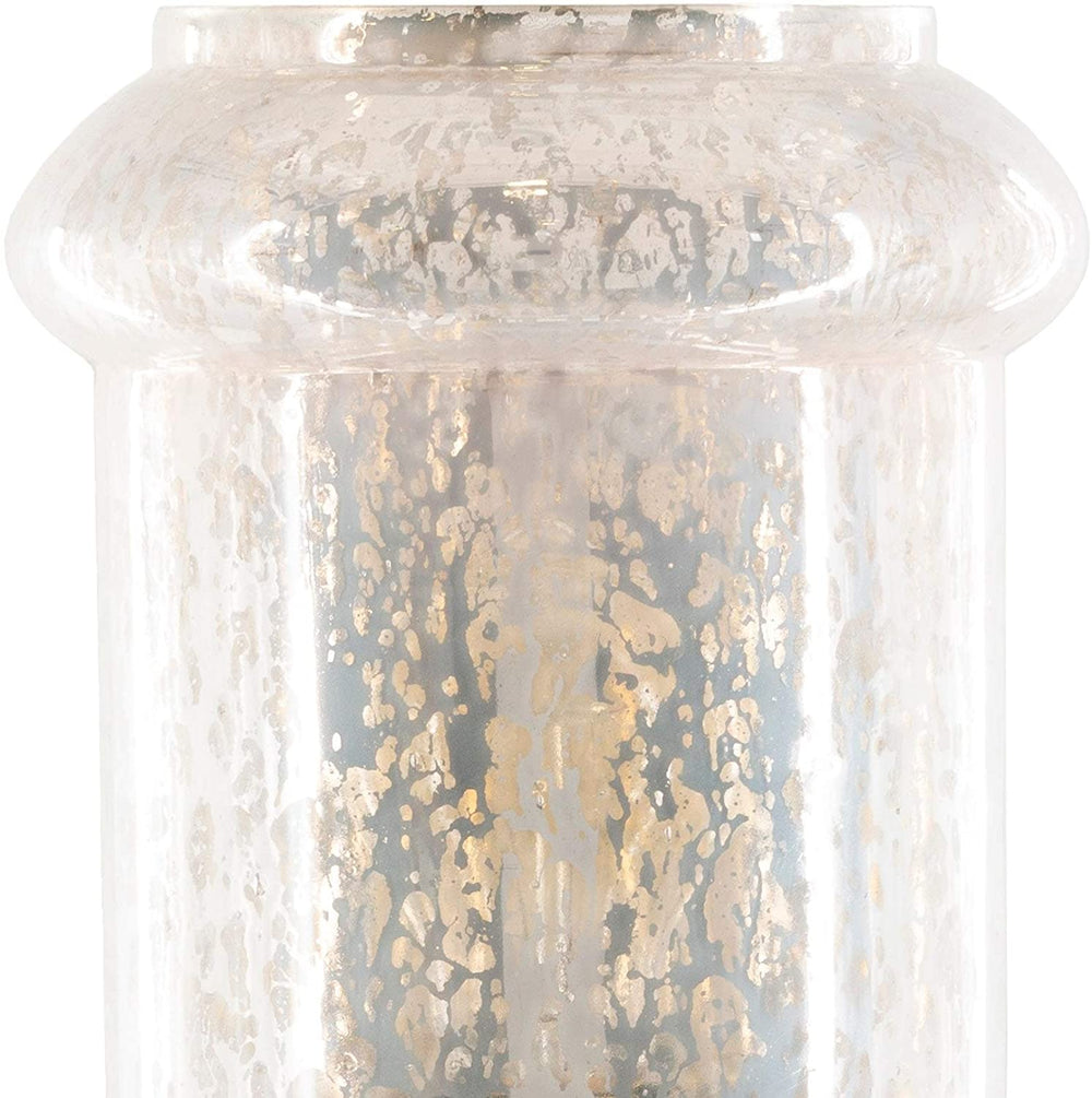 White Antiqued Glass 1 Light Wall Sconce 10" h X 6" w 6" d Black Clear Gold Industrial Traditional - Diamond Home USA