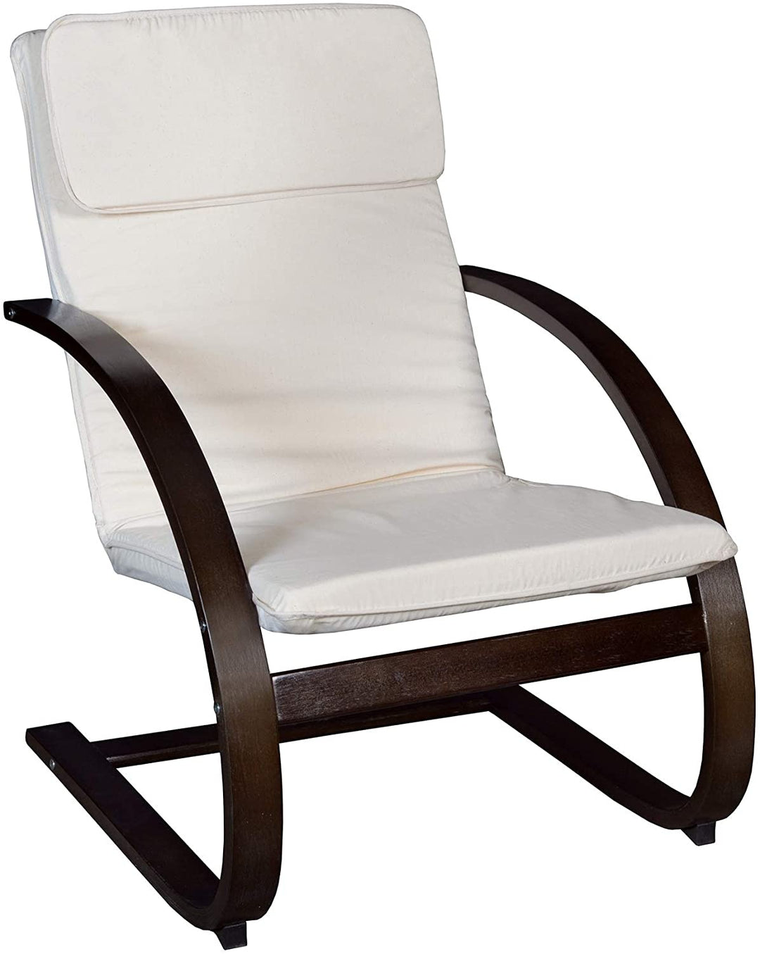 Reclining Chair Mocha Walnut/Beige