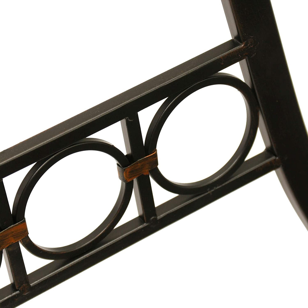 Dark Bronze Metal Adjustable Floor Easel 20 Inches Brown
