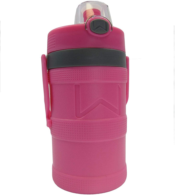 Wellness Foam Insulated Water Bottle Carry Handle Hook 64 Oz