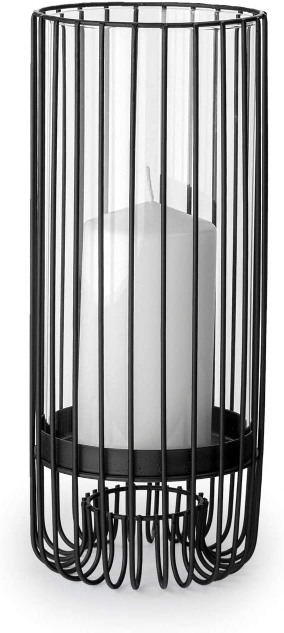 I (Small) Table Candle Holder Black Modern Contemporary