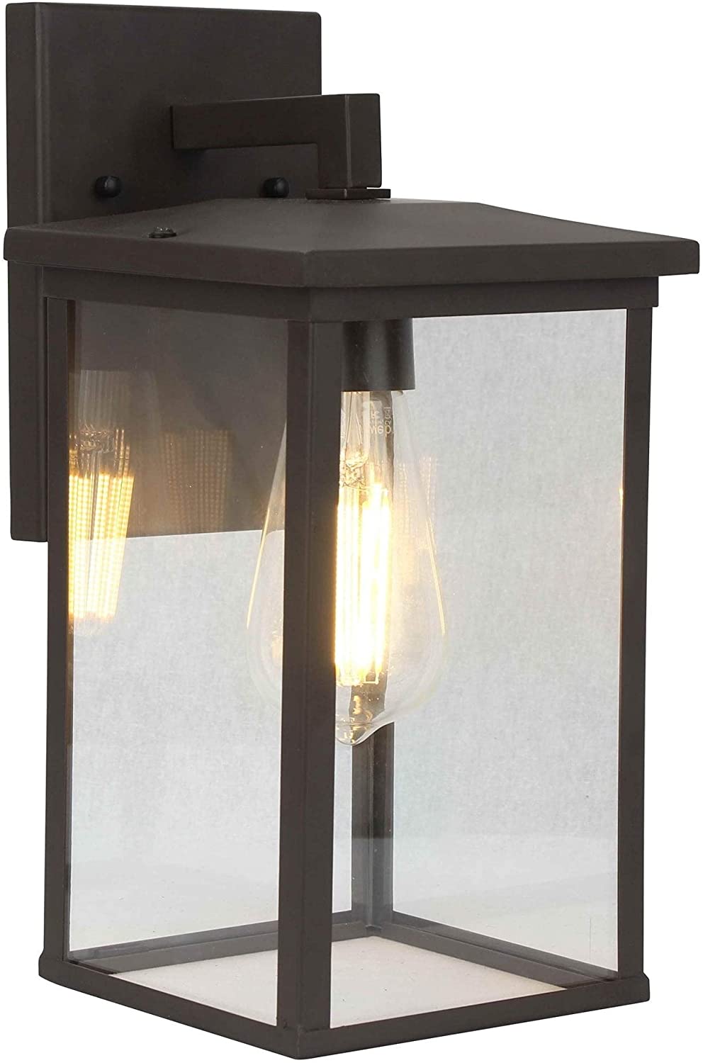 1 Light Outdoor Wall Lighting Bronze Finish 6 25" w X 13 75"