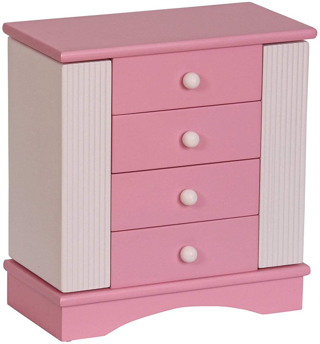 Girl's Wooden Musical Ballerina Jewelry Box Pink