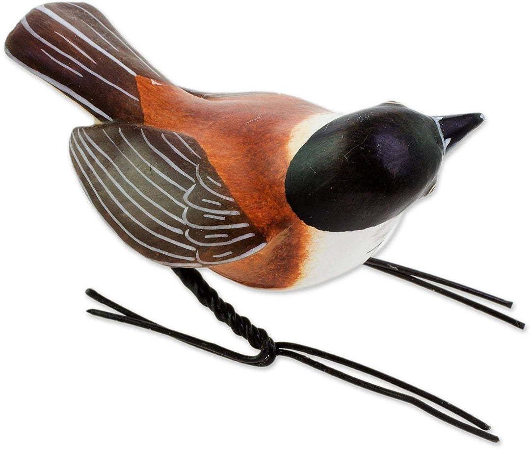 MISC Handmade Chestnut Backed Ceramic Figurine (Guatemala) 3 3" L X 1 8" W 2 0 D Brown Animals Antique