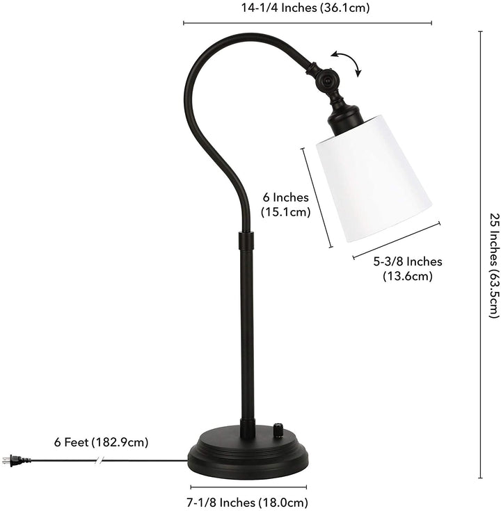 Blackened Bronze Table Lamp Black Modern Contemporary