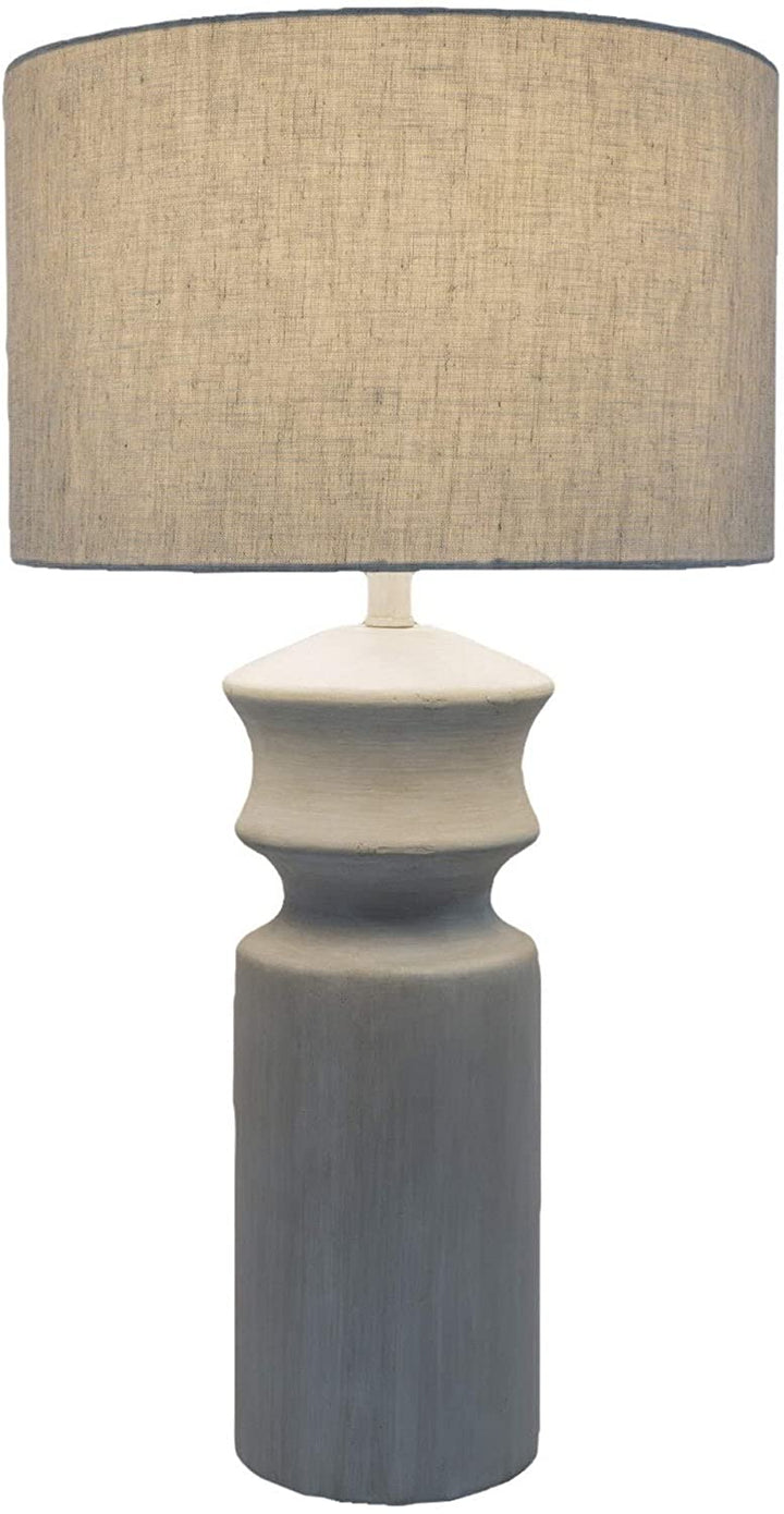 MISC Farmhouse Grey Table Lamp Off/White Transitional
