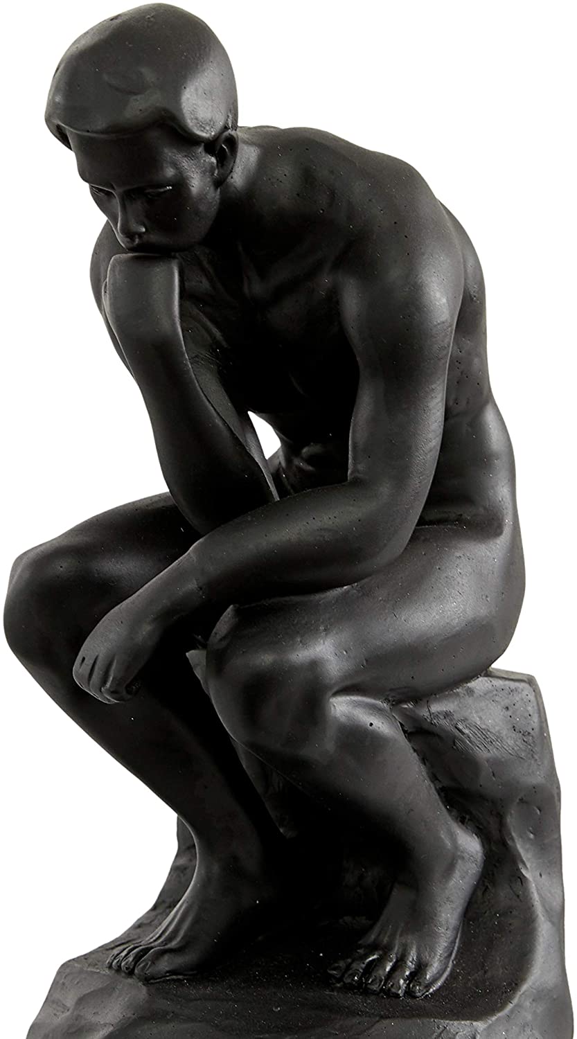 Black Polystone Meditative Bookends 5" X 8 75" 5 X 4 9 - Diamond Home USA