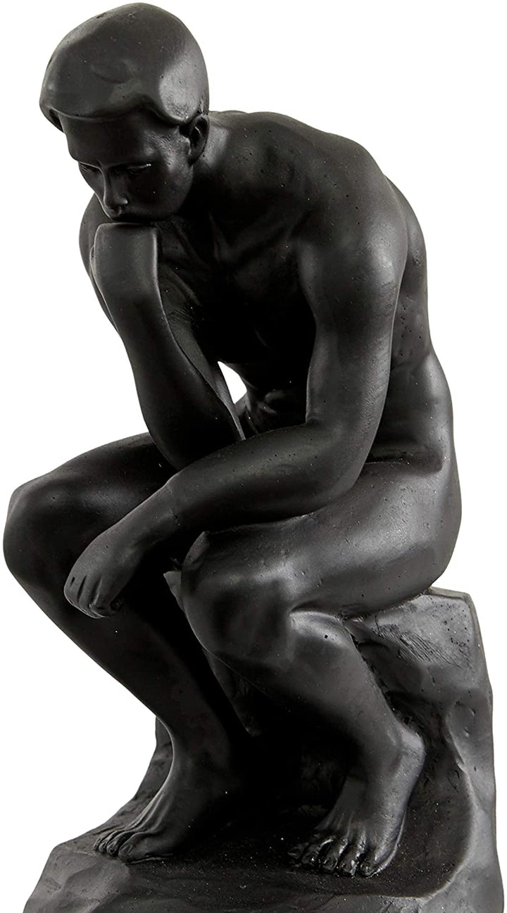 Black Polystone Meditative Bookends 5" X 8 75" 5 X 4 9 - Diamond Home USA