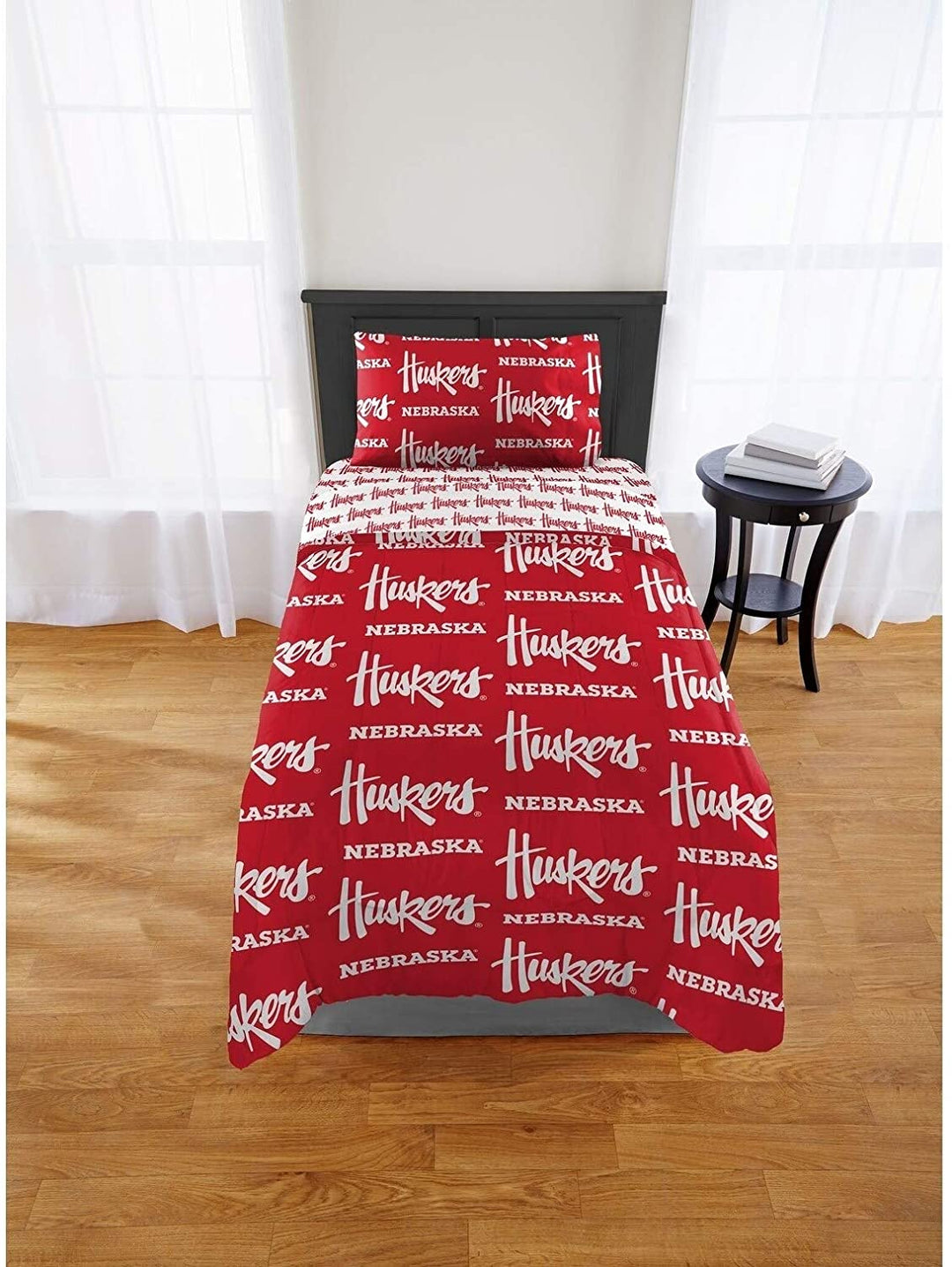 863 Nebraska Cornhuskers Twin/XL Bed Bag Set Red Sports