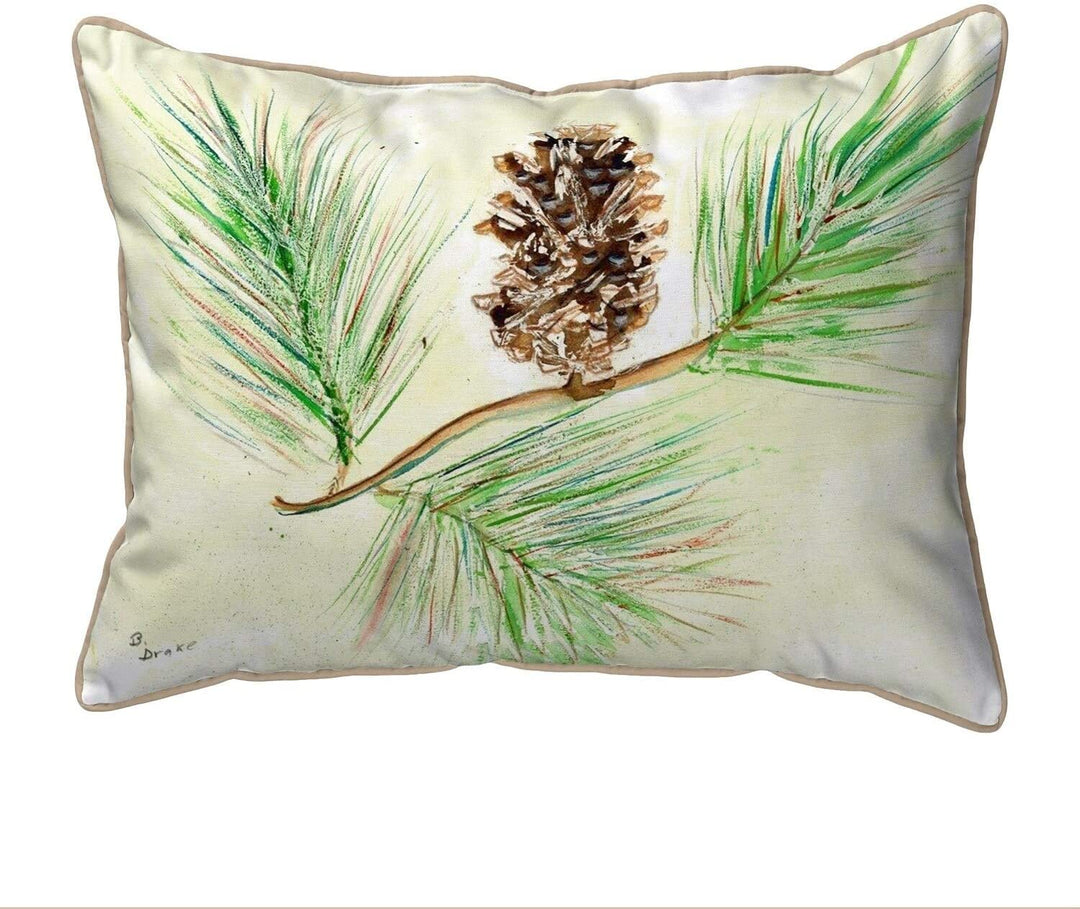 Pinecone Large Pillow 16x20 Color Graphic Rustic Polyester