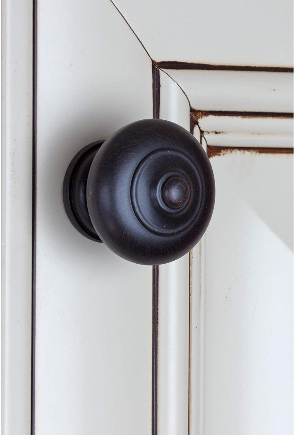 1 5 inch Oil Rubbed Bronze Round Ring Mushroom Cabinet Knobs (Pack 10) Brown Metal Finish - Diamond Home USA