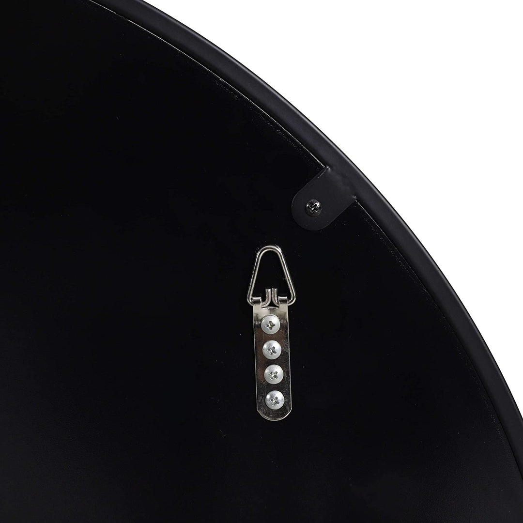 Contemporary Circular Wall Mirror 31 50" H X W 0 78" D Black Modern - Diamond Home USA