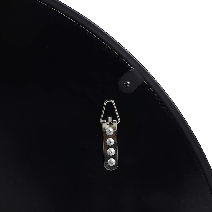 Contemporary Circular Wall Mirror 31 50" H X W 0 78" D Black Modern - Diamond Home USA