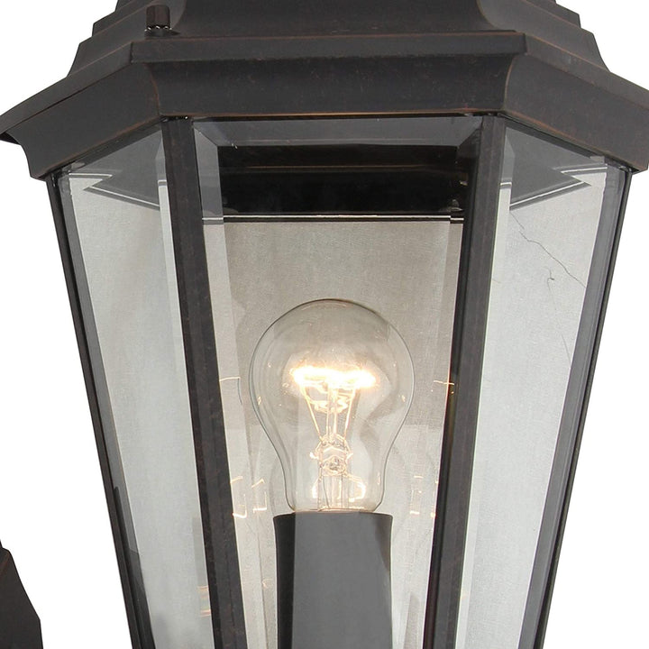 1 Light Outdoor Wall Lantern Oil Rubbed Bronze Traditional Dimmable