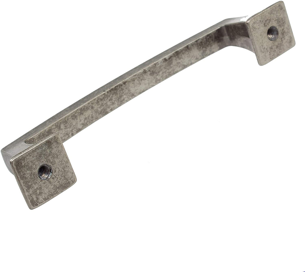 5 Pack 3 3/4 Cc Weathered Nickel Base Cabinet Pulls Industrial Zinc - Diamond Home USA