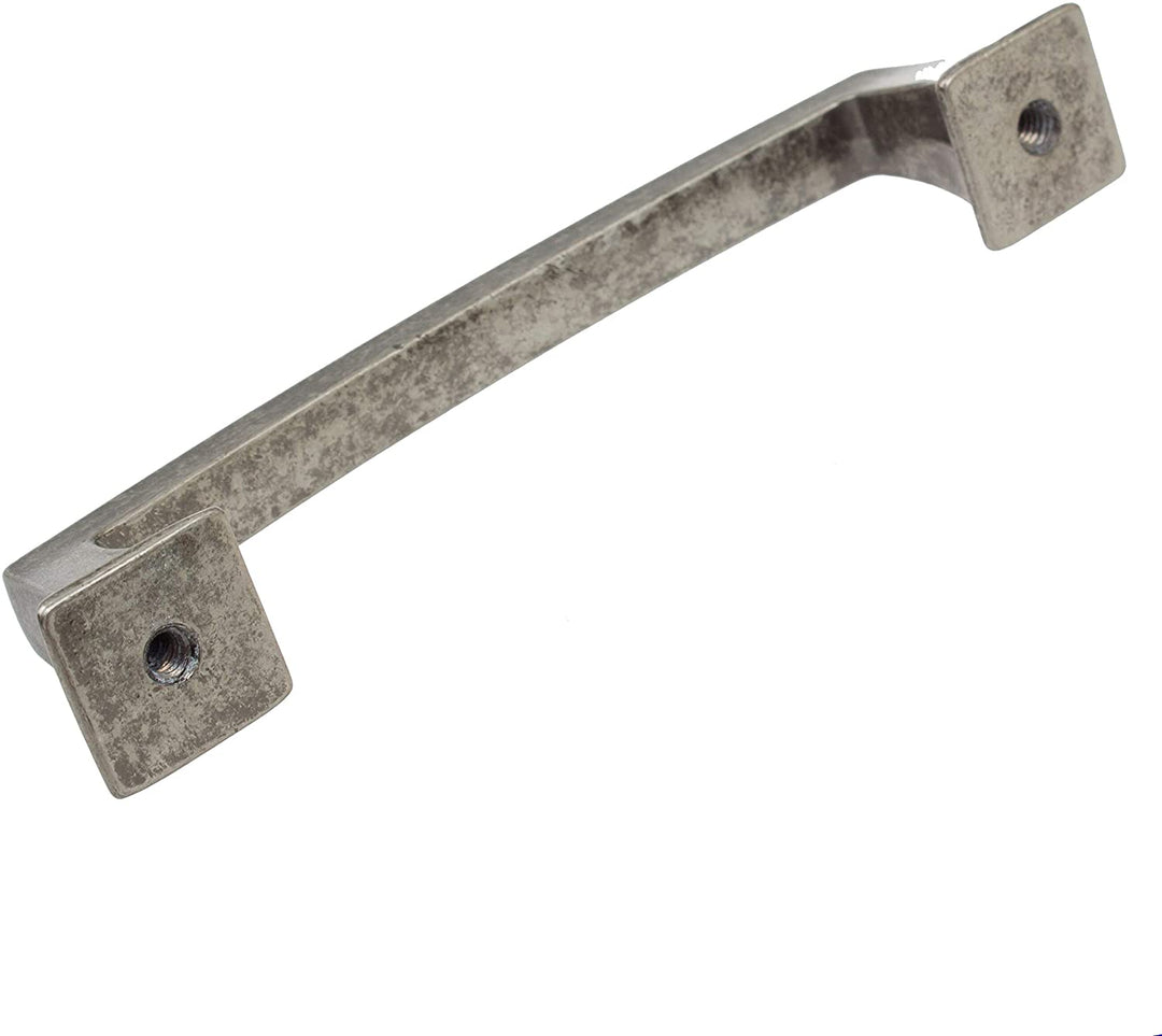 5 Pack 3 3/4 Cc Weathered Nickel Base Cabinet Pulls Industrial Zinc - Diamond Home USA