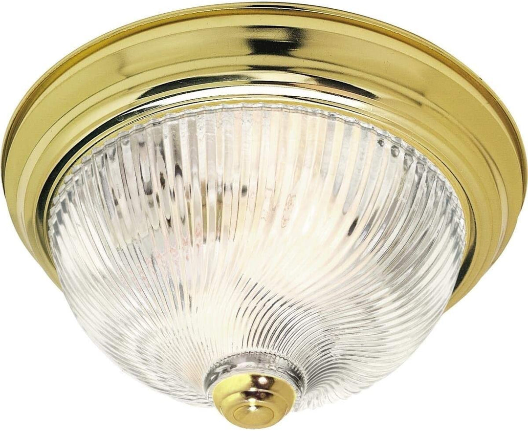3 Light 15 Flush Mount Metallic Traditional Metal