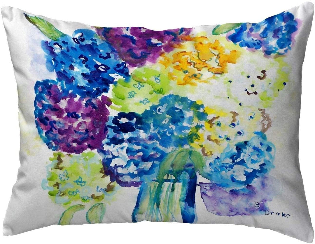 Hydrangea Small No Cord Pillow 11x14 Color Graphic Casual