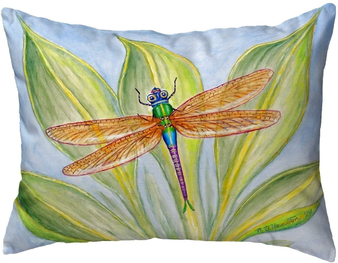 Dragonfly Small No Cord Pillow 11x14 Color Graphic
