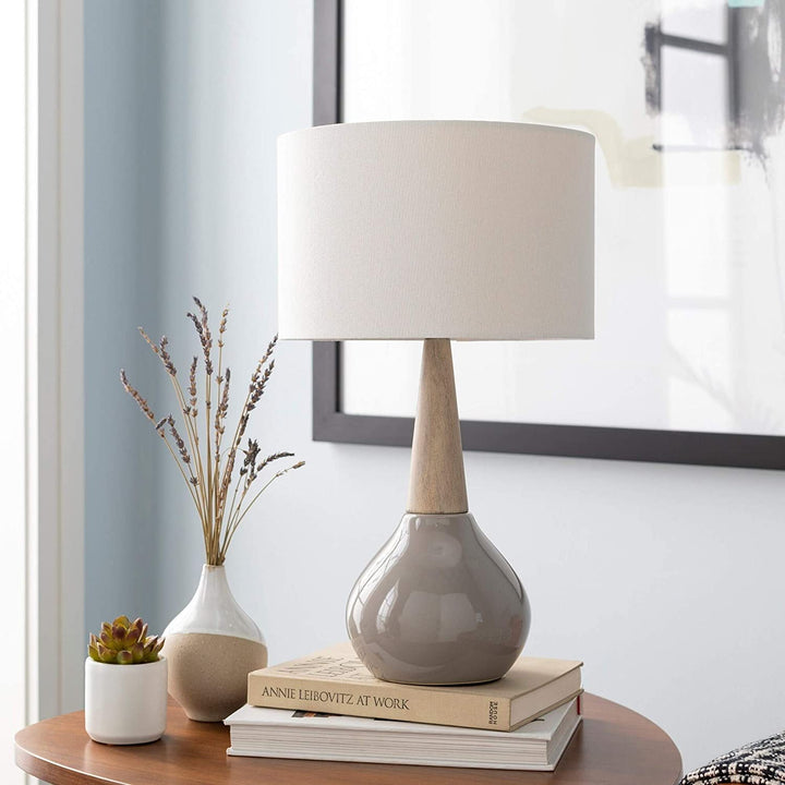 18 75 Gray Modern Table Lamp Grey