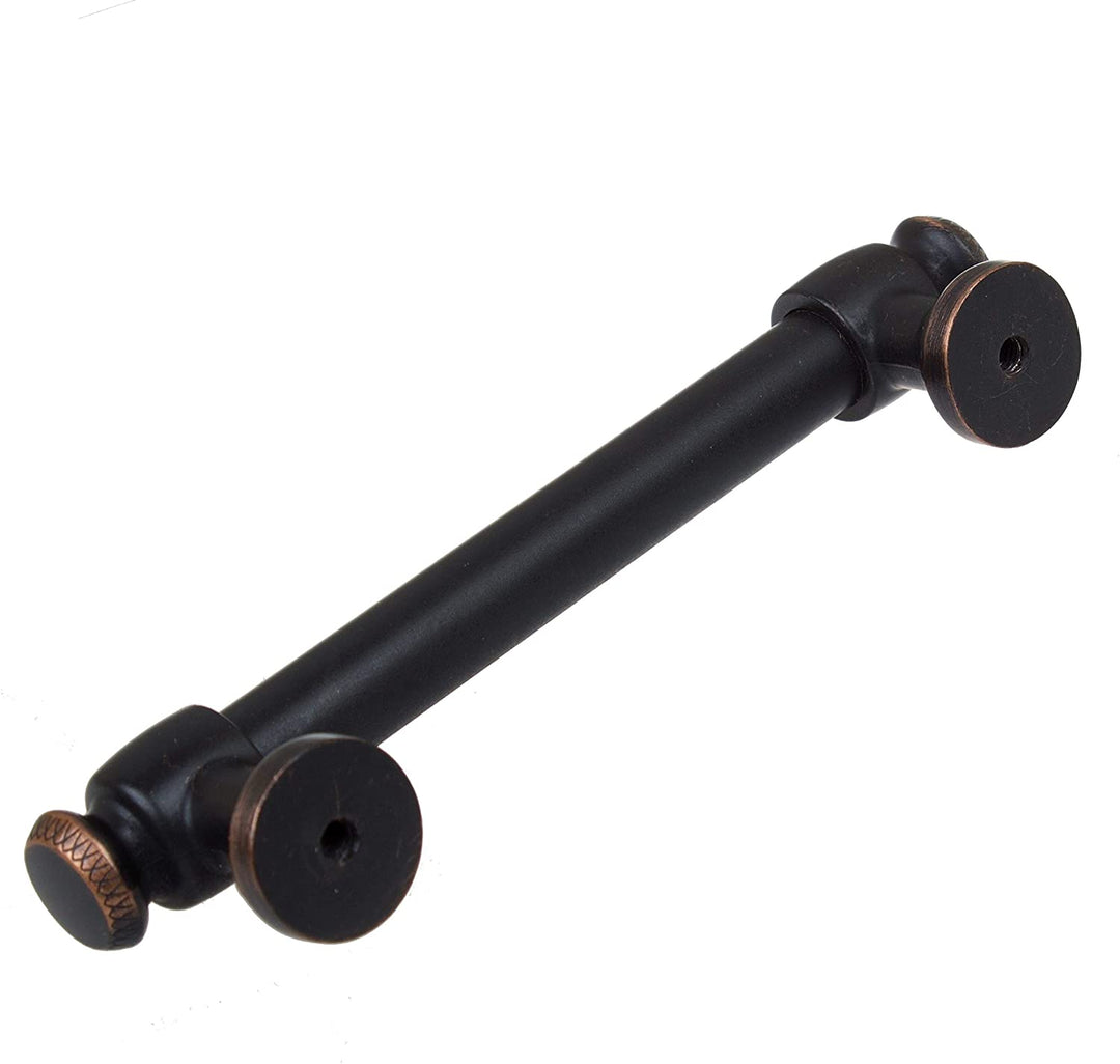 5 Pack 3 3/4 Cc Classic Oil Rubbed Bronze Euro Bar Pulls Traditional Metal Finish - Diamond Home USA