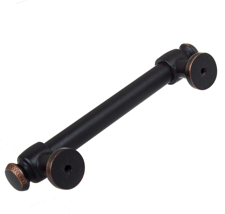 5 Pack 3 3/4 Cc Classic Oil Rubbed Bronze Euro Bar Pulls Traditional Metal Finish - Diamond Home USA