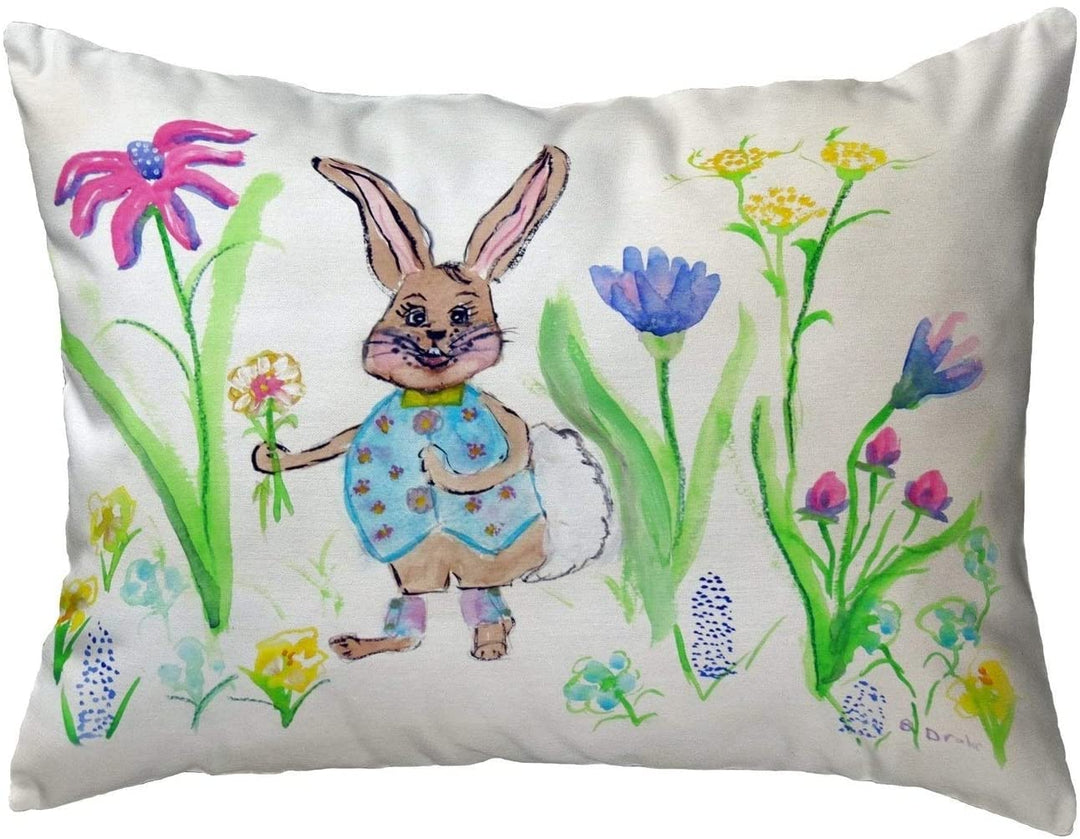Happy Bunny Small No Cord Pillow 11x14 Color Graphic