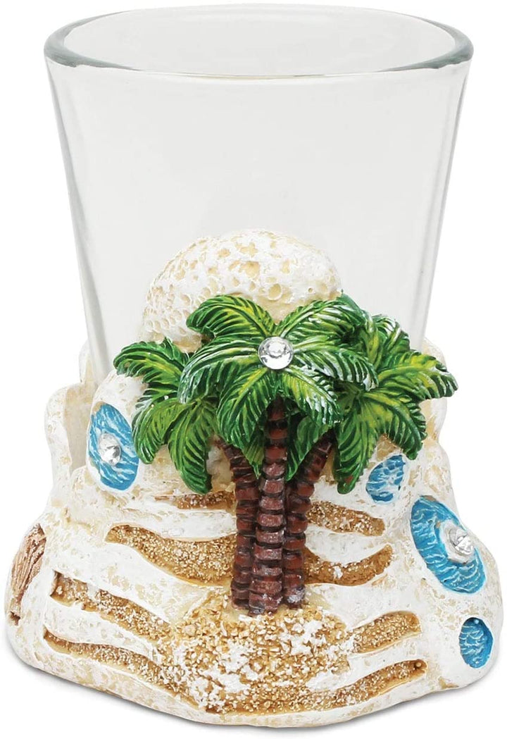 Stone Palm Tree Shot Glass