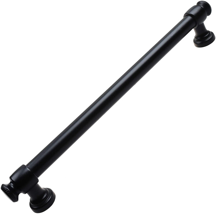 5 pk 7 5/8 Center Matte Black Classic Euro Cabinet Pulls