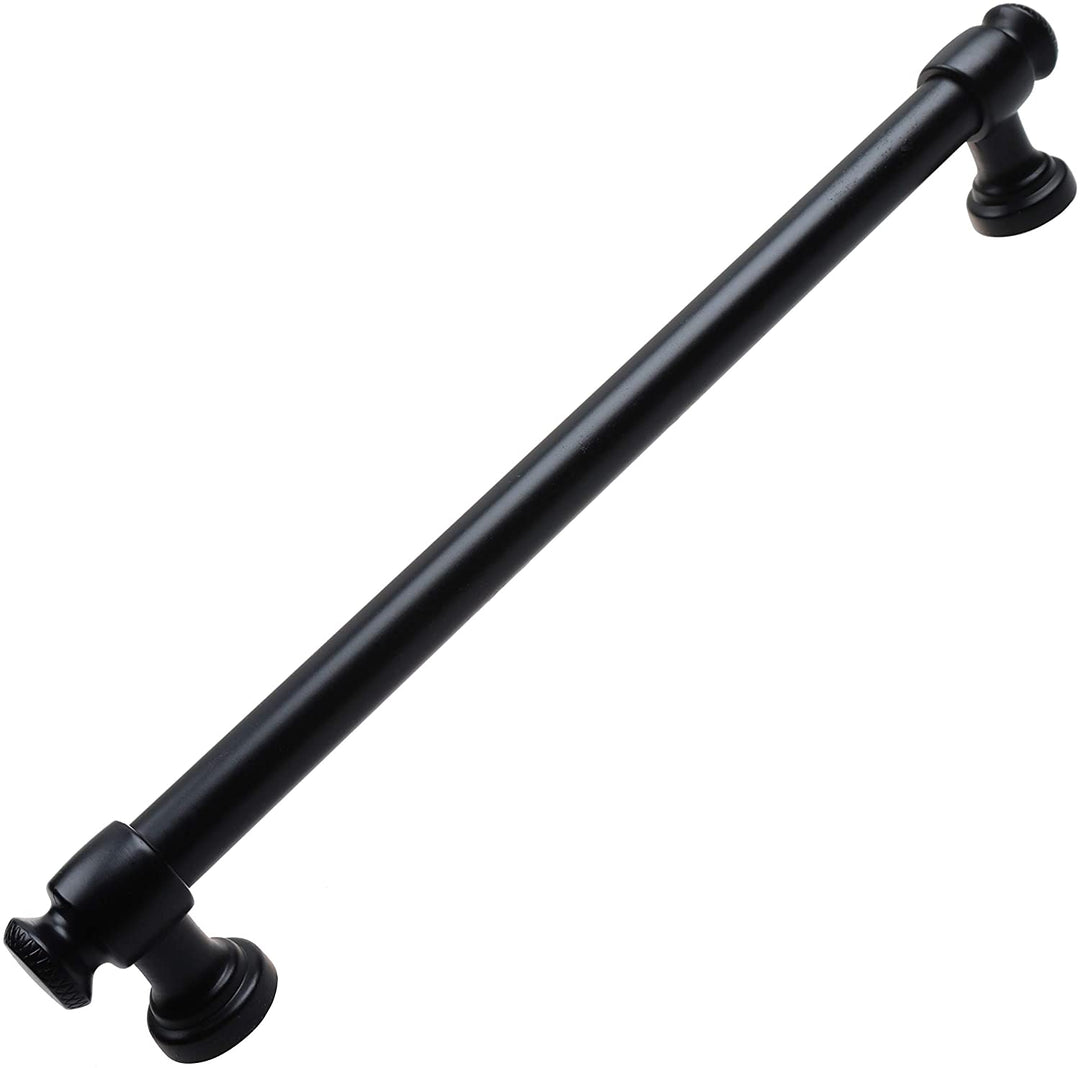 10 pk 7 5/8 Center Matte Black Classic Euro Cabinet Pull