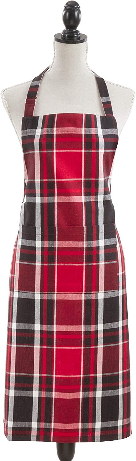 Classic Plaid Cotton Apron
