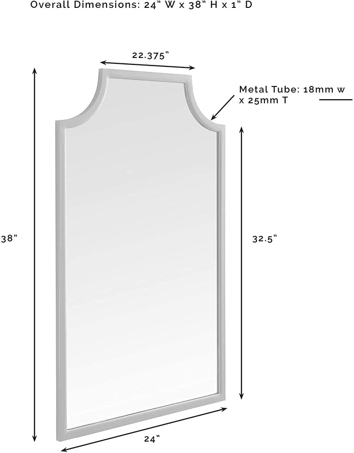 Goldtone Wall Mirror Glam