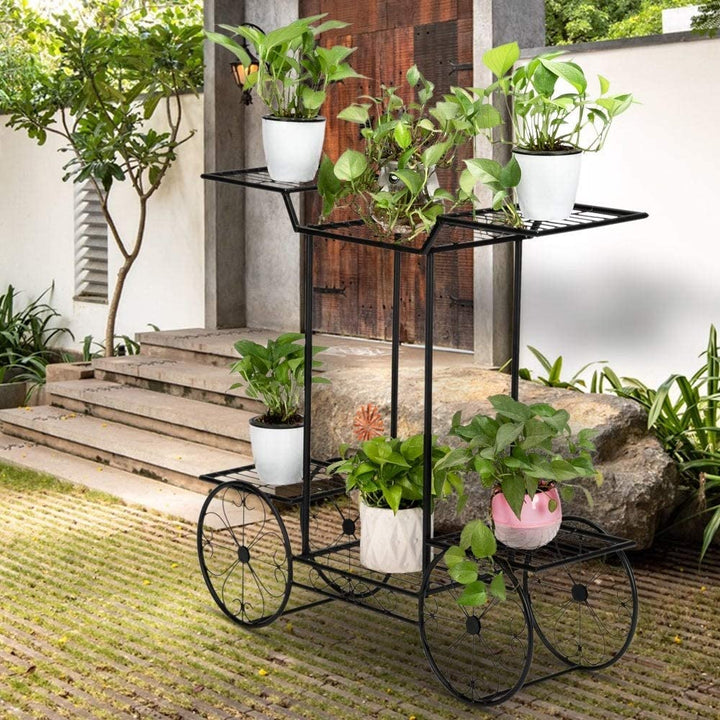 Outdoor Indoor Shelving Plants Car Shape Plant Stands Rack