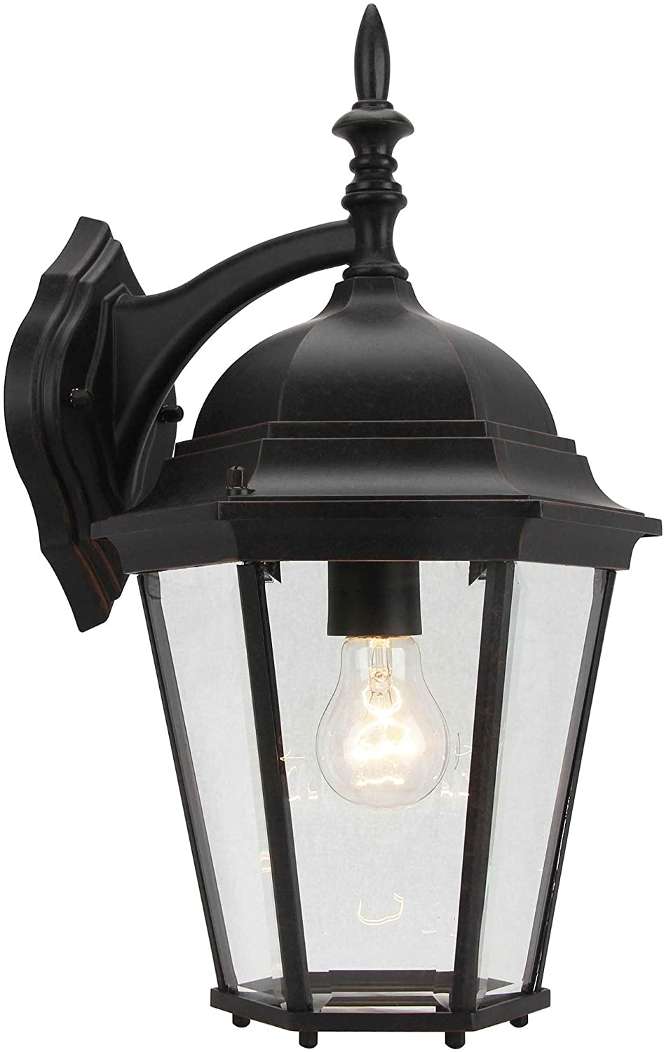 1 Light Outdoor Wall Lantern Oil Rubbed Bronze Traditional