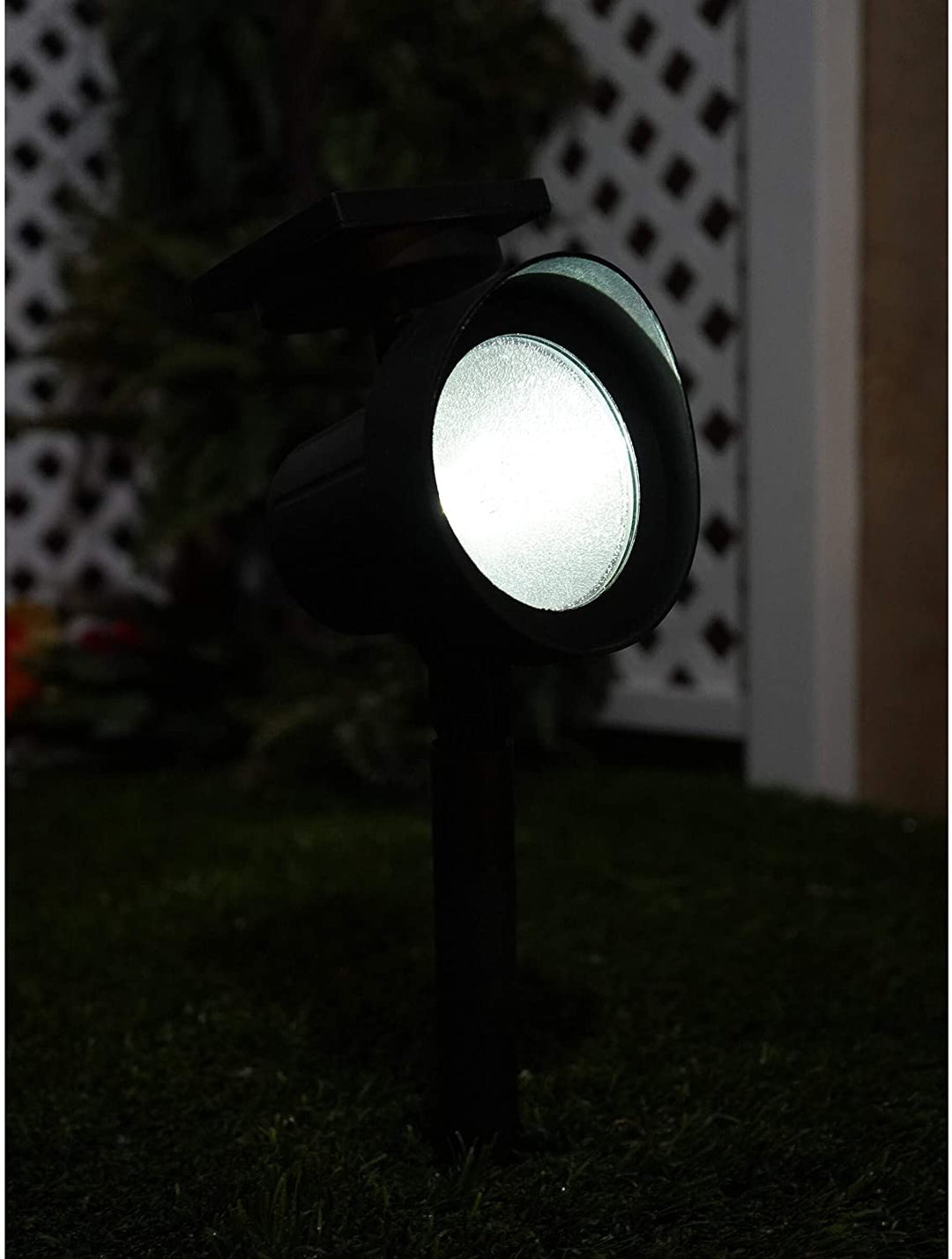 MISC 2 Pack Solar Spot Light 15 Black Plastic
