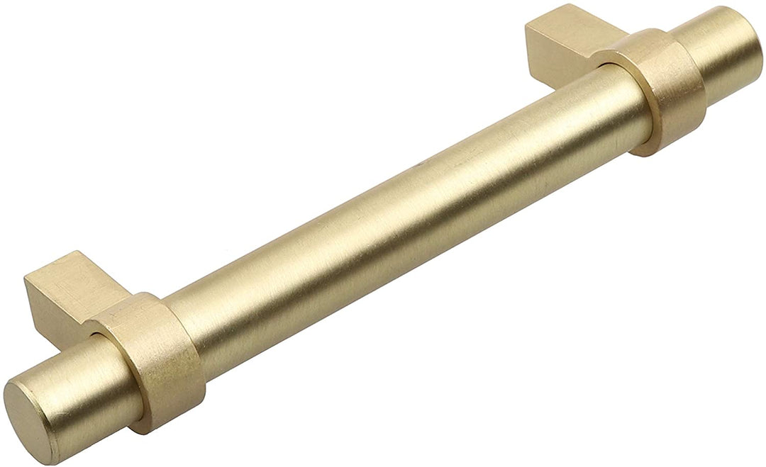 3 75 inch Solid Oil Satin Gold Euro Bar Pulls (Pack 25 Modern Contemporary Metal Finish - Diamond Home USA