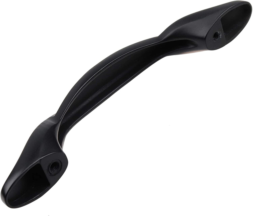 5 Pack 3 inch Center Twisted Cabinet Pull Black Modern Contemporary Zinc Matte - Diamond Home USA